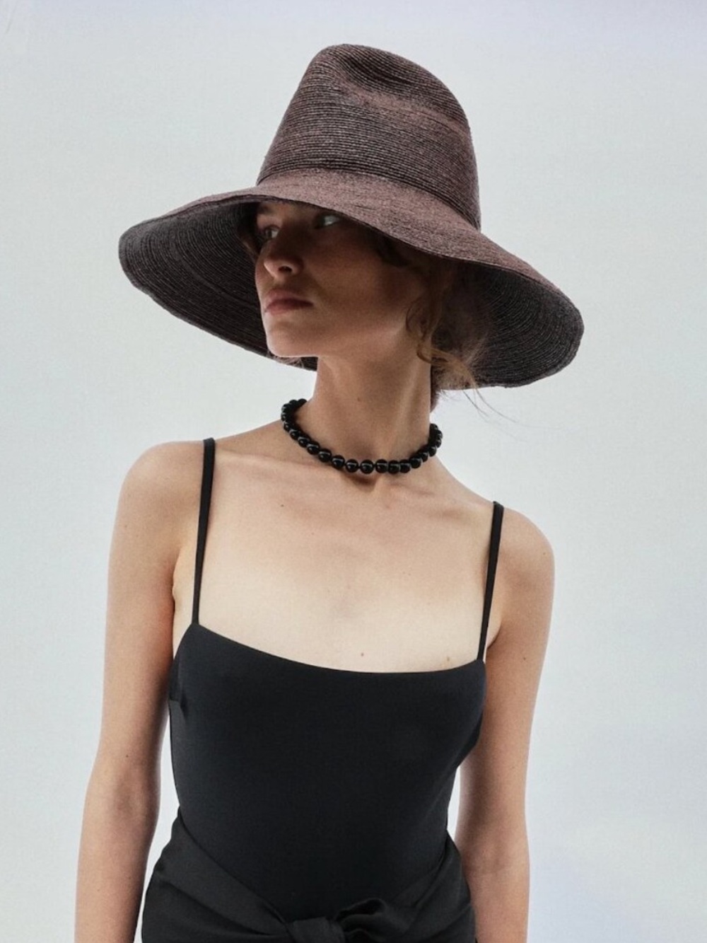 Janessa Leone Colette Hat in Chocolate